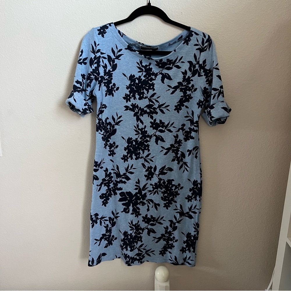 Blue Formal Quarter Sleeve Dress